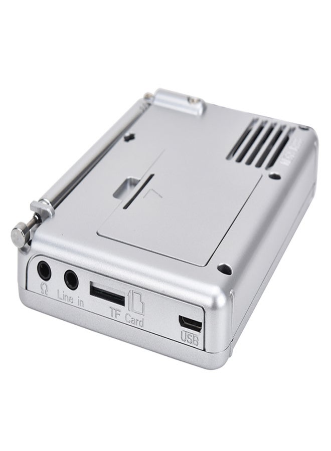 K-604 FM Stereo Radio AM WB with Time Display Card Line-in Recorder Multifunctional Radio MP3 Player Support TF Card - Image 2