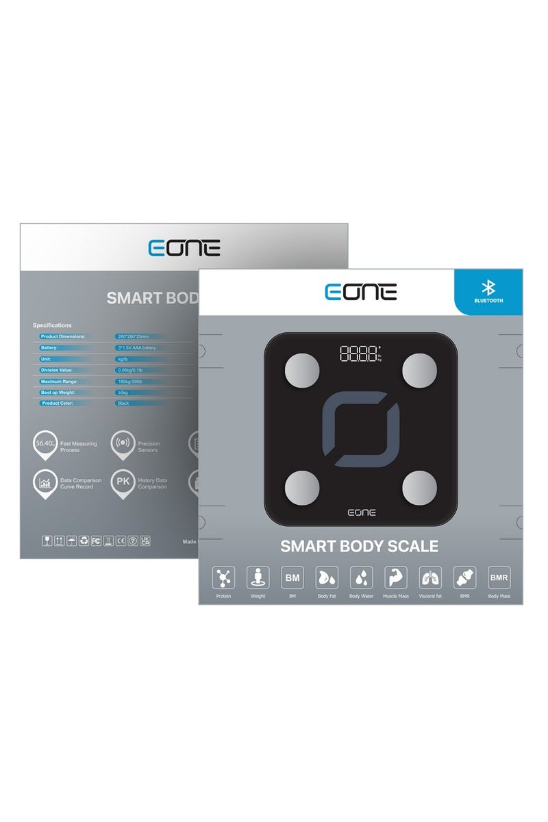Eone Smart Body Scale with Comprehensive Tracking and High Precision – Clear Digital Display for Body Weight, and Multiple Modes for Measuring Body Fat, Muscle Mass, and Water Percentage via the Companion App.  - Image 2