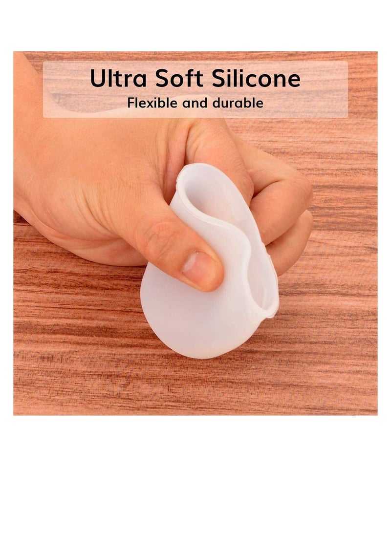 الأزرق جي دبليو Silicone Measuring Cups, 100ml Mixing Cups for Epoxy Resin Arcrylic Paint Pouring Non Stick Stir and Pour Tool with Precise Scale measure, stir at a budget saving cost - Image 2