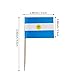 JAVD CYPS 100 Pcs Argentina Flag Argentine Toothpick Flags Small Mini Stick Cupcake Toppers Argentine FlagsCountry Picks Party Decoration Celebration Cocktail Food Bar Cake Flags - Image 4