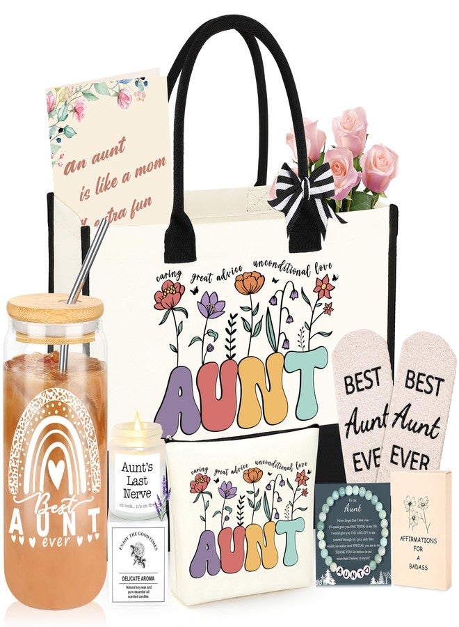 DOGMEM Mama Gifts for Mom, Birthday Gifts for Mom Mother Tote Bag Set Gifts for Mama from Daughter Son Mama Gifts Basket Christmas Gifts for Mom Tote Bag Makeup Bag 16 Oz Can Glass Mama Bracelet Gifts - Image 1