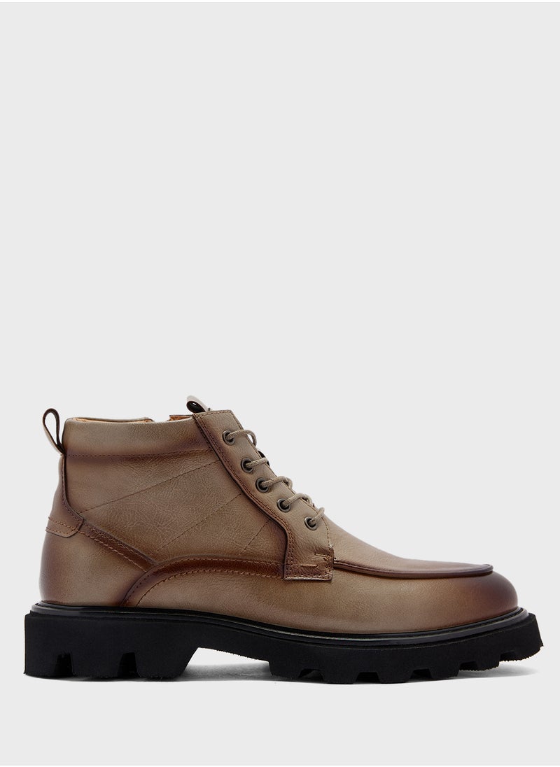 Robert Wood Ankle Lace Up Casual Boots  - Image 1