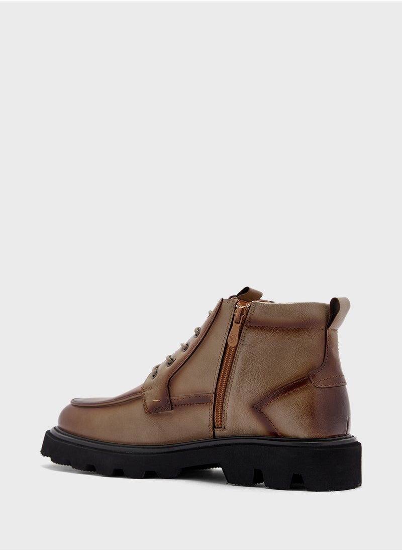 Robert Wood Ankle Lace Up Casual Boots  - Image 3