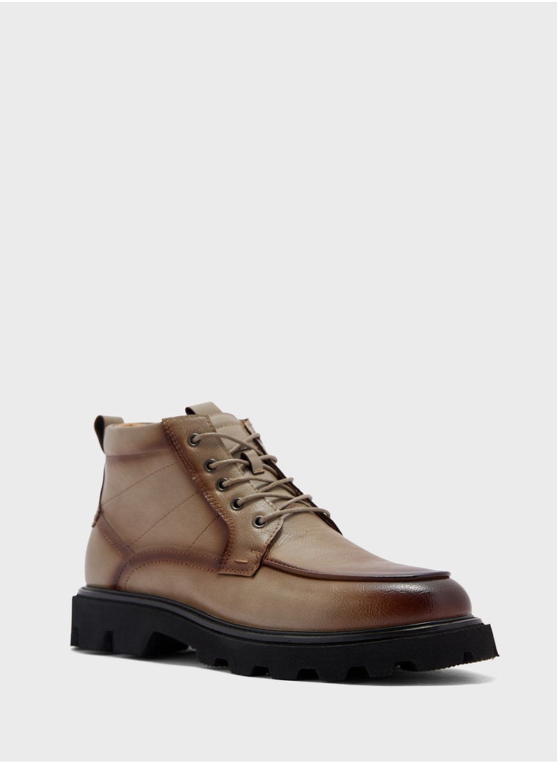 Robert Wood Ankle Lace Up Casual Boots  - Image 2