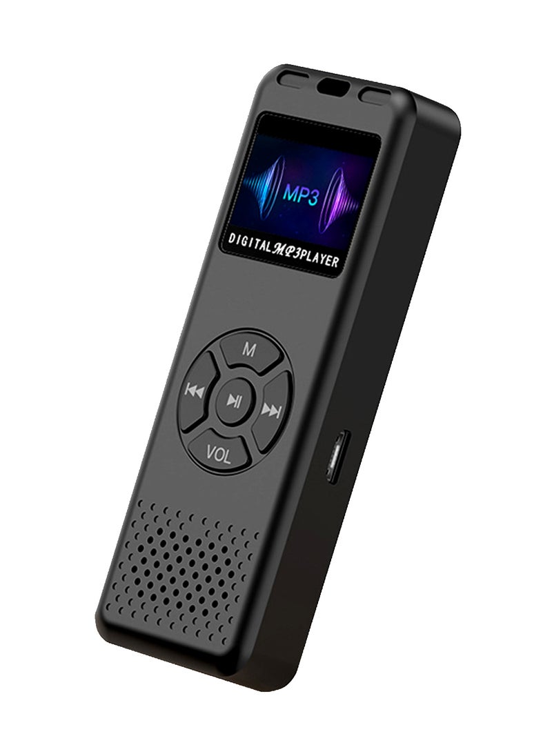 Portable 2-in-1 MP4 & E-Book Player with Voice Recorder, FM Radio, AB Repeat, Long Battery Life 64GB, TF Card Expandable – Black 