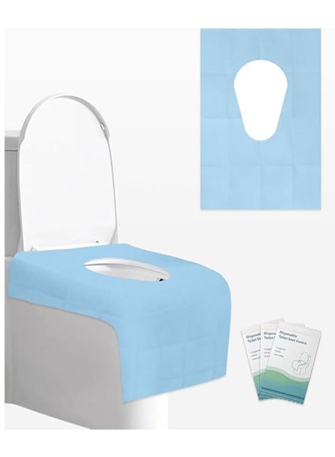10pcs Disposable Toilet Seat Toilet Covers Disposable Toilet Seats Cushion Portable Toilet Disposable Planes for Kids Toilet Cushion Wood Pulp Paper Thicken Toddler Sheet,Blue.