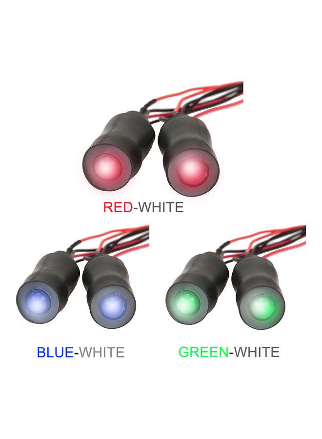 مصابيح أمامية أنجل آيز بإضاءة LED مزدوجة اللون لسيارة روك كراولر المحورية SCX10 RC4WD تراكساس TRX-4 مقاس 1/10 التي تعمل بجهاز تحكم عن بعد 8x2x5سم - Image 4