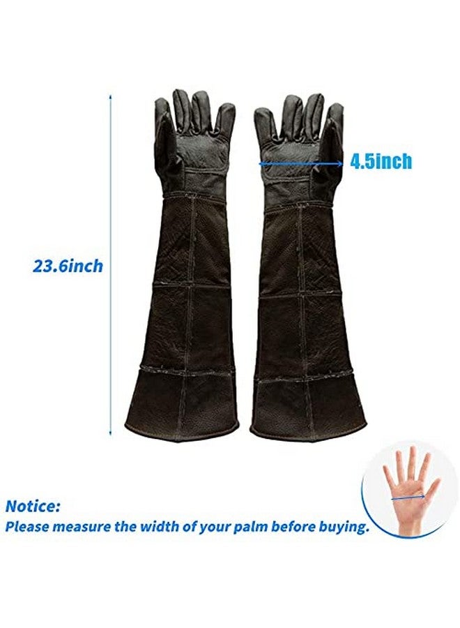 YBB Waterproof Animal Handling Gloves, AntiScratch/Bite Protective Long Gloves For Pet Cat Bathing Dog Bird(S) - Image 4