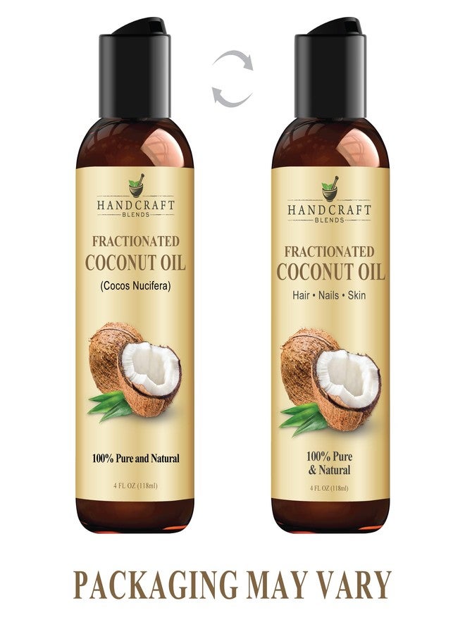 handcraft Blends زيت جوز الهند المFractionated اليدوي - 4 أونصة سائلة - 100% نقي وطبيعي - زيت ناقل من الدرجة الممتازة للبشرة والشعر - للشعر والجسم - تدليك - Image 4