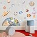VANGNING Space Wall Stickers Solar Planets Wall Stickers Boys Outspace Themed Wall Decal Baby Nursery and Childrens RoomsToddler Room Wall Art Decals - Image 2