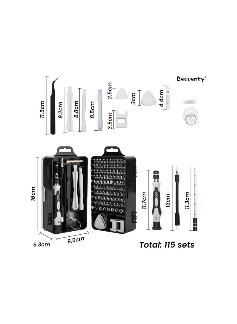 general Electronics Screwdriver Chromium Vanadium Steel Repair Tool Kit Set,electronics Repair Tool Kit 115 In 1 Precision Bits With Carry Case for Professional Fixing Computer/smartphone/camera/watch - Image 4