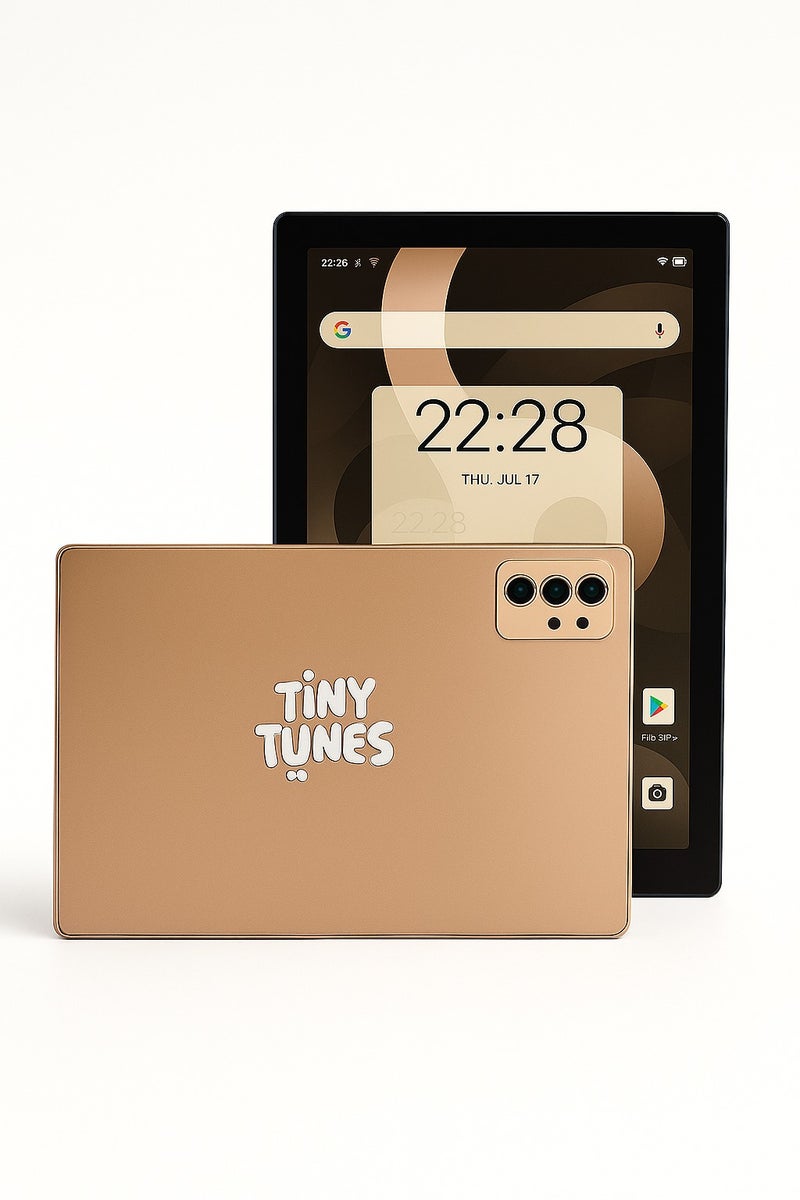 Tiny Tunes TS 101 Smart Kids Tablet | 10-inch Display | 5G 12GB RAM 512GB ROM | KEYBOARD | MOUSE | FLIP COVER | EARBUD | PEN - Image 1