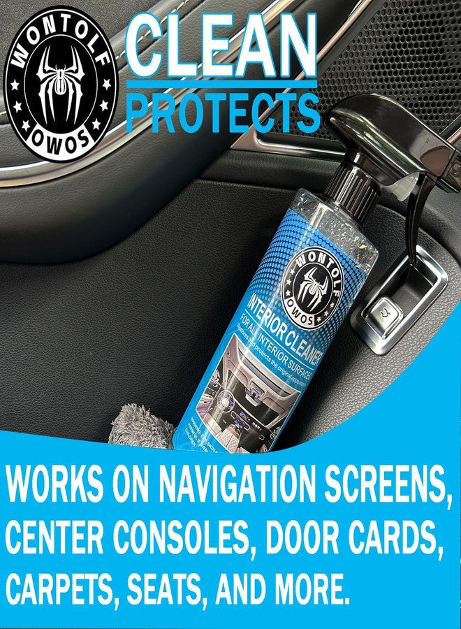 Wontolf Car Wash Kit with Car Wash Soap Shampoo, Interior Cleaner, Tire & Wheel Cleaner, Drying Towels, Wash Mitt and Tire Wheel Brush, Car Care Kit for Car Truck RV SUV Detailing Cleaning - Image 4
