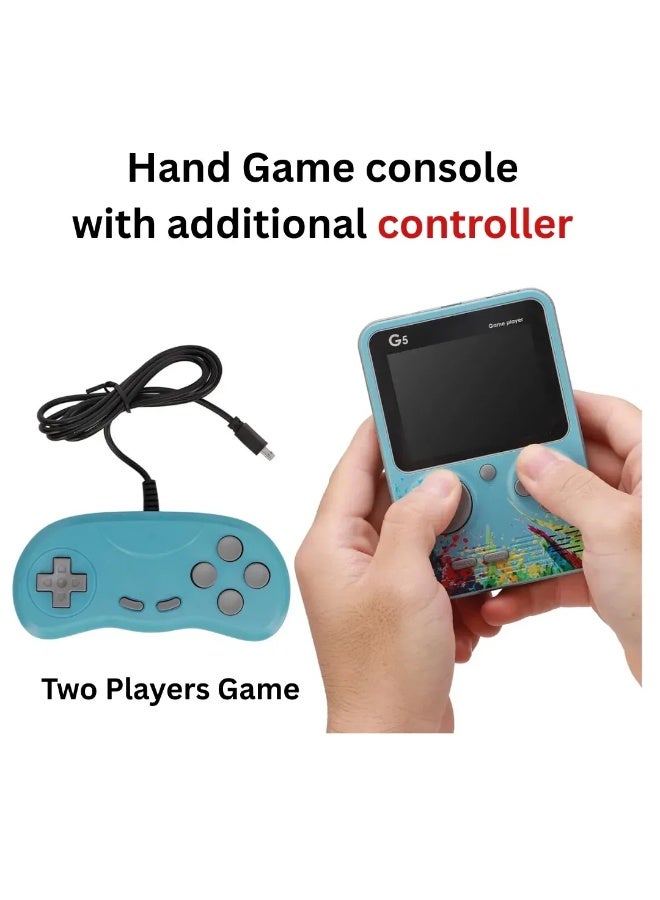 G5 Mini TV Portable Classic Handheld Retro Video Game Console Built-in 500 Games 3.0 Inch Player Screen For Single or Two Player Games - Image 3