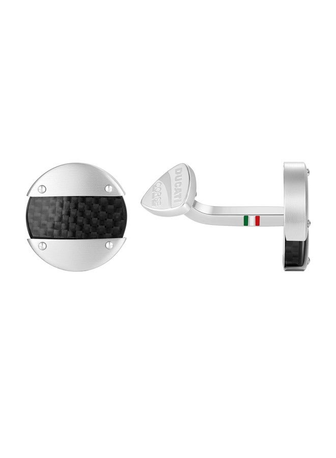 Ducati Corse Ducati Motore Silver Cufflink For MenDTAGC0000201  - Image 3