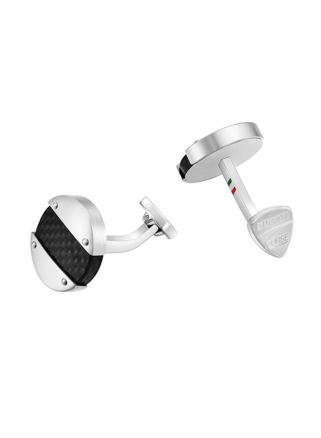 Ducati Corse Ducati Motore Silver Cufflink For MenDTAGC0000201  - Image 2