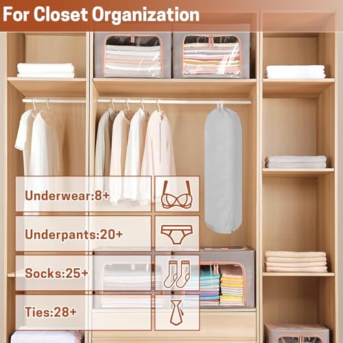 SWISSELITE 2Pcs Plastic Bag Holder, Reusable Grocery Bag Organizer, Wall Mount, 22x9 IN - Image 5