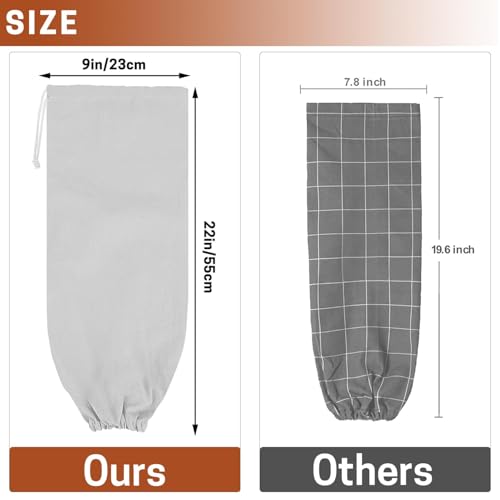 SWISSELITE 2Pcs Plastic Bag Holder, Reusable Grocery Bag Organizer, Wall Mount, 22x9 IN - Image 2