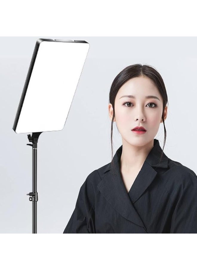 16-Inch LED Soft Light Panel 50W with Remote Control – Adjustable 2700K–5700K Color Temperature – CRI 95+ for Studio, YouTube, Video Recording, and Online Meetings