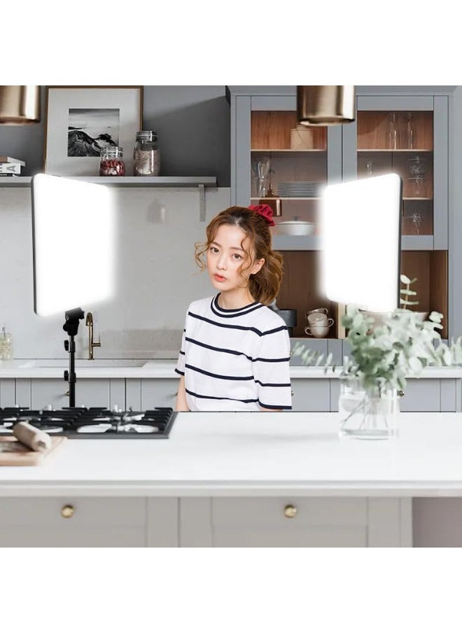 16-Inch LED Soft Light Panel 50W with Remote Control – Adjustable 2700K–5700K Color Temperature – CRI 95+ for Studio, YouTube, Video Recording, and Online Meetings