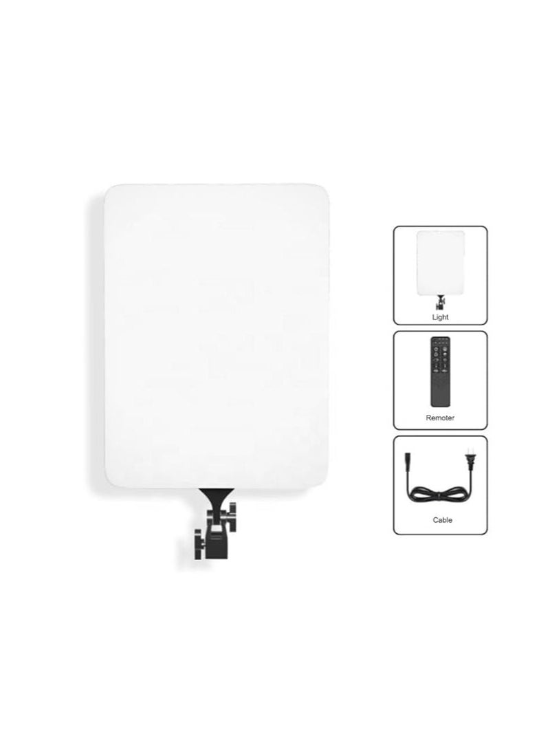 16-Inch LED Soft Light Panel 50W with Remote Control – Adjustable 2700K–5700K Color Temperature – CRI 95+ for Studio, YouTube, Video Recording, and Online Meetings
