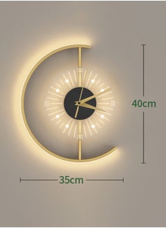 Necomi 2 IN 1 Creative Clock Wall Lamps, Wall Sconces LED Light Source Three-Color Dimmable Wall Light for Stairs Entrance Bedroom Bedside Study Home  - Image 4