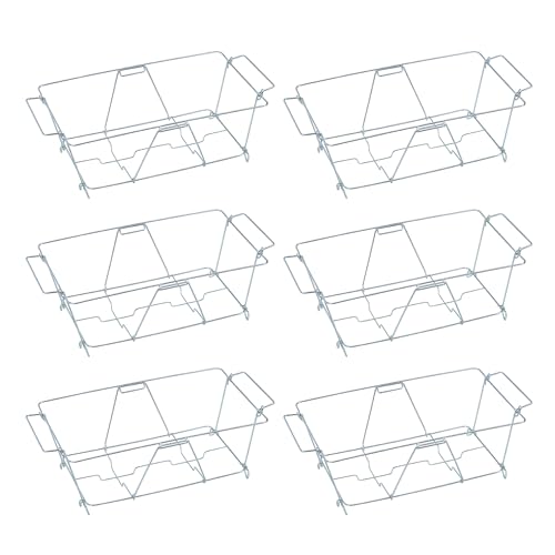 Sterno Chafing Dish Wire Rack - Folding Wire Racks for Food Warmer, Chafer Buffet Stand for Catering - Stand for Food Warmer, Holds Water & Food Pans - Pack of 6 - Image 1