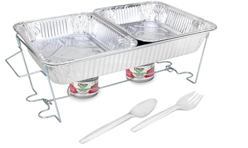 Sterno Chafing Dish Wire Rack - Folding Wire Racks for Food Warmer, Chafer Buffet Stand for Catering - Stand for Food Warmer, Holds Water & Food Pans - Pack of 6 - Image 3