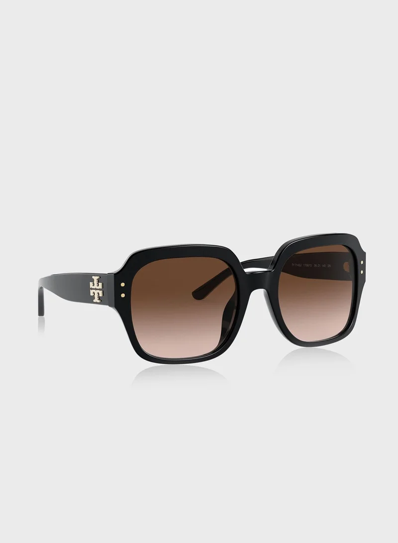 Tory Burch 0TY7143U Oversized Sunglasses
