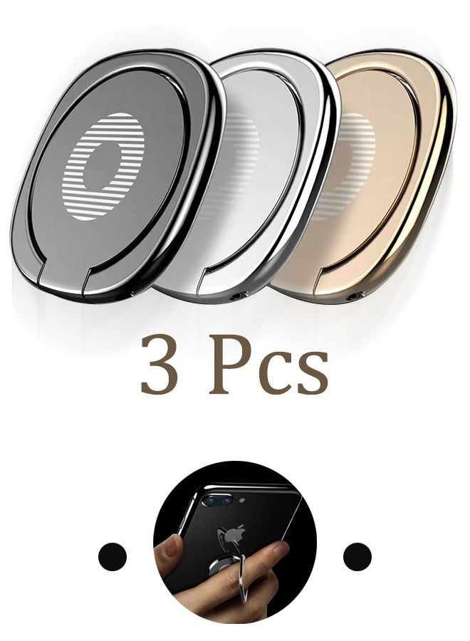 Ultra thin Swivel Ring Phone Stand With Car Mount Buckle Bracket - Image 1