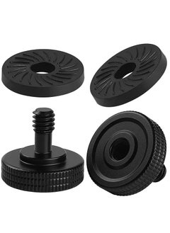 Y&D Camera Holder Screw, Thumb Screw Quick Release Adapter, with Rubber Pads, Tripod Washers Female to 1/4"" Male Thumbscrew L Bracket Mount Thread for Mounting Plate 2 Set  - Image 1