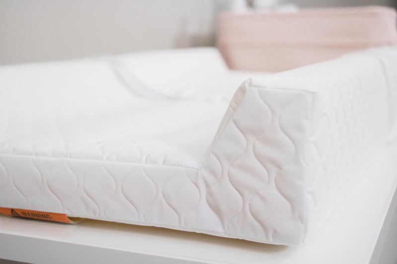 Regalo Baby Basics Non-Slip Infant Changing Pad with Patented Easy-Grip System - Water Resistant Cover, Compatible with Standard Changing Pad Covers and Dressers, Safe and Secure, White - Image 3