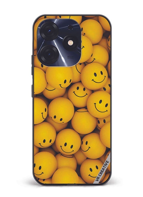 Protective Case Cover For Tecno Spark 10 Pro Smiley Design Multicolour