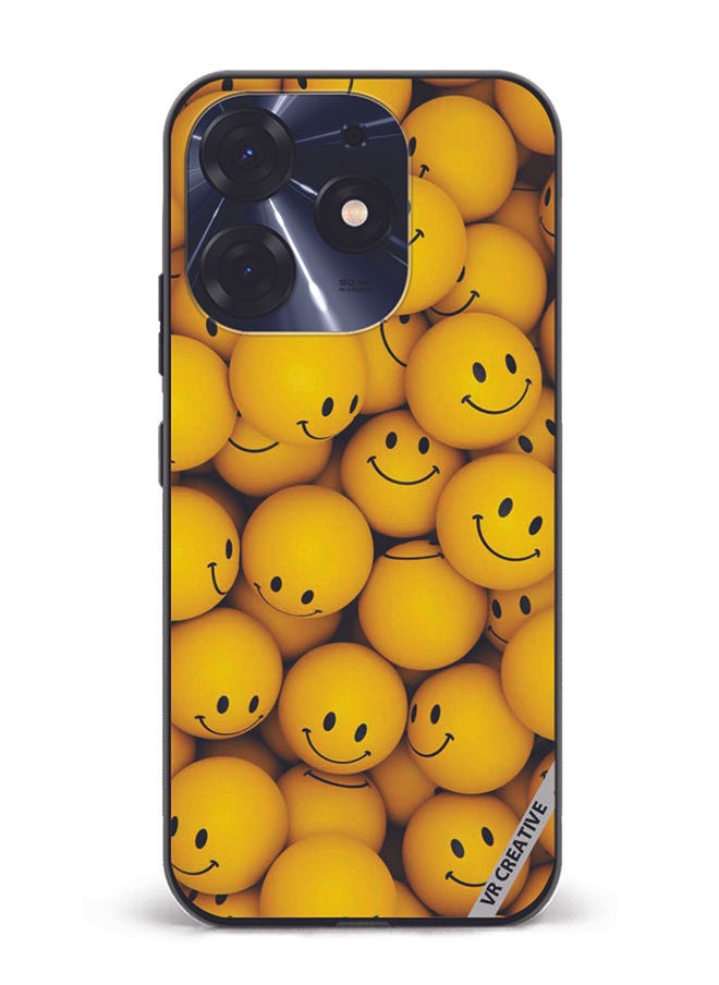 Protective Case Cover For Tecno Spark 10 Pro Smiley Design Multicolour