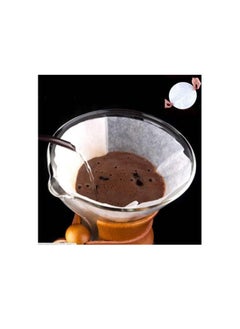 MIBRU Pour Over Chemex Style Coffee Maker Drip Glass Pot Kit Containing 40 Round Paper Filters and Glass Bowl For a Coffee Machine With a Capacity of 600 ml  - Image 4