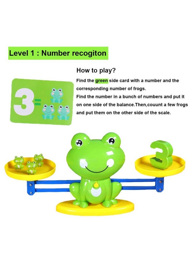 BBPOOL Frog Balance Cool Math Counting Game Educational Early Learning Scale Stem Toys Gifts For Preschool Toddlers Kids Age 3 4 5 6 - Image 2