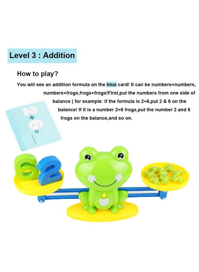 BBPOOL Frog Balance Cool Math Counting Game Educational Early Learning Scale Stem Toys Gifts For Preschool Toddlers Kids Age 3 4 5 6 - Image 4