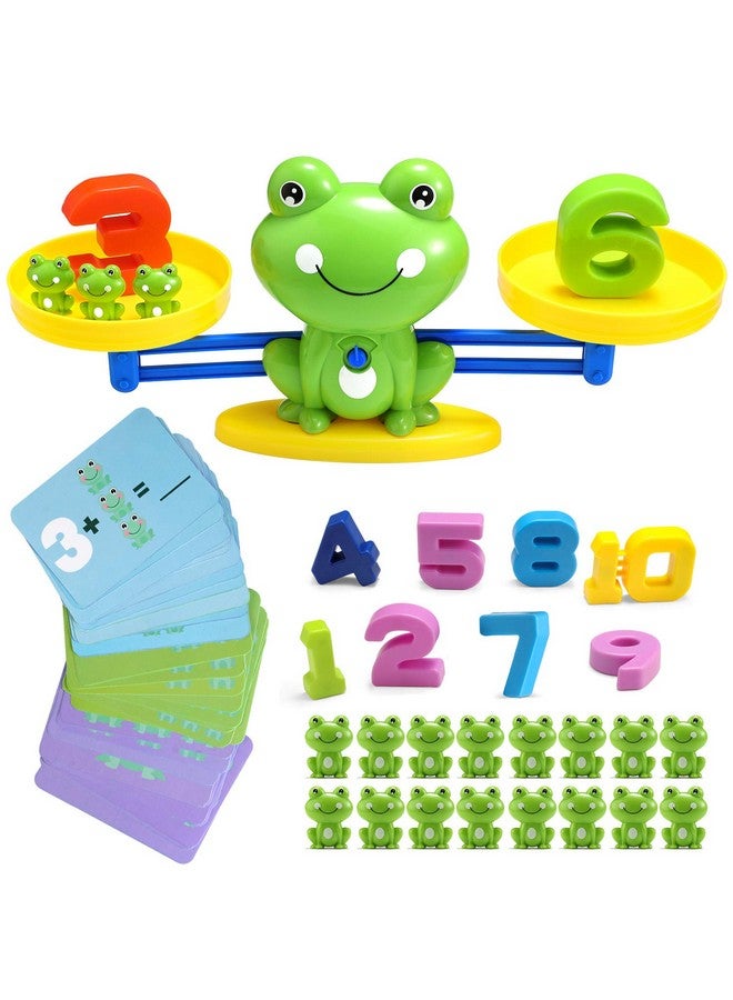 BBPOOL Frog Balance Cool Math Counting Game Educational Early Learning Scale Stem Toys Gifts For Preschool Toddlers Kids Age 3 4 5 6 - Image 1