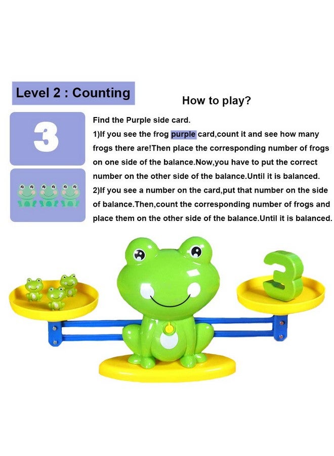 BBPOOL Frog Balance Cool Math Counting Game Educational Early Learning Scale Stem Toys Gifts For Preschool Toddlers Kids Age 3 4 5 6 - Image 3
