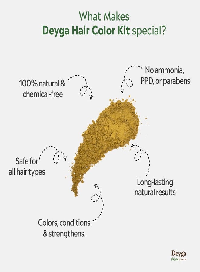 Deyga Natural Hair Color Kit | 100% Plant based | Asia’s 1st Plant-Based Hair Color | Permanent | No Ammonia, No PPD | No Scalp Stain | Natural Black - Image 5