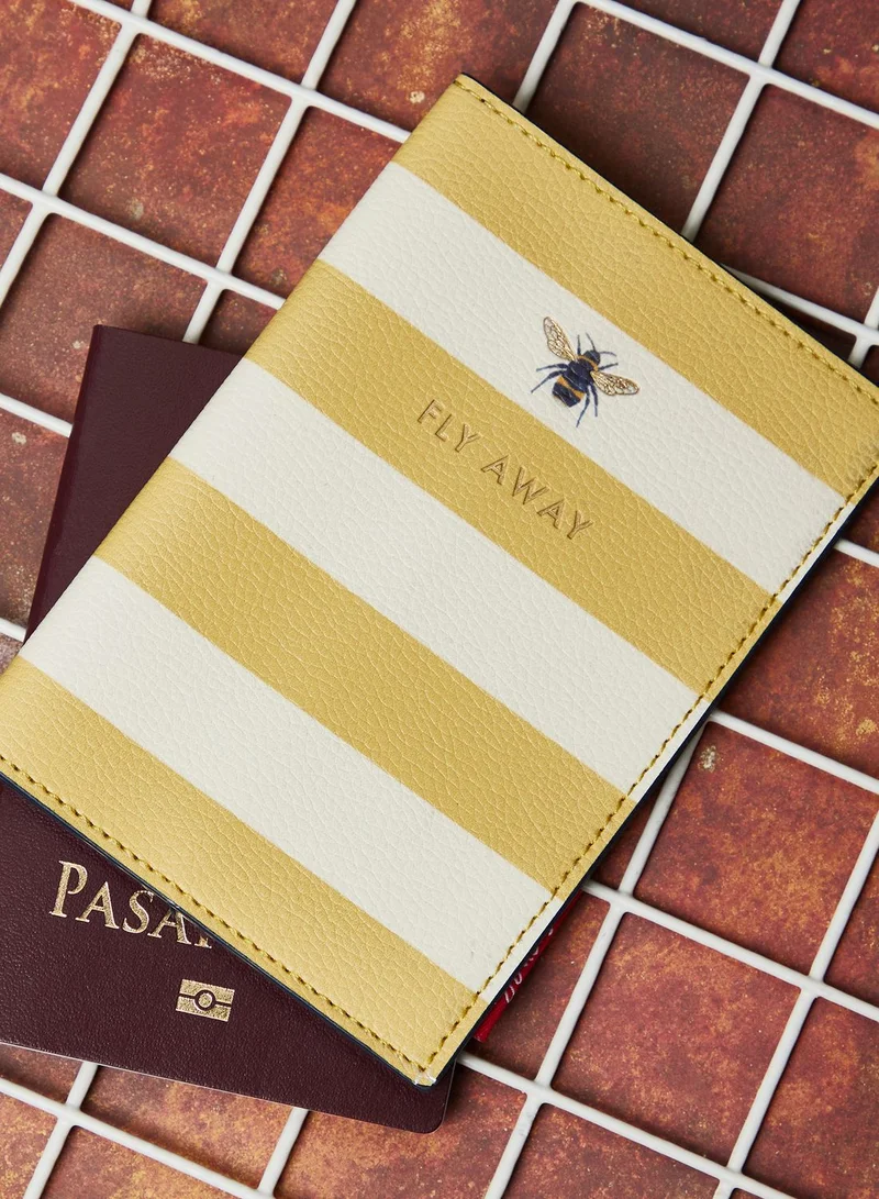 Joules Bee Print Passport Holder