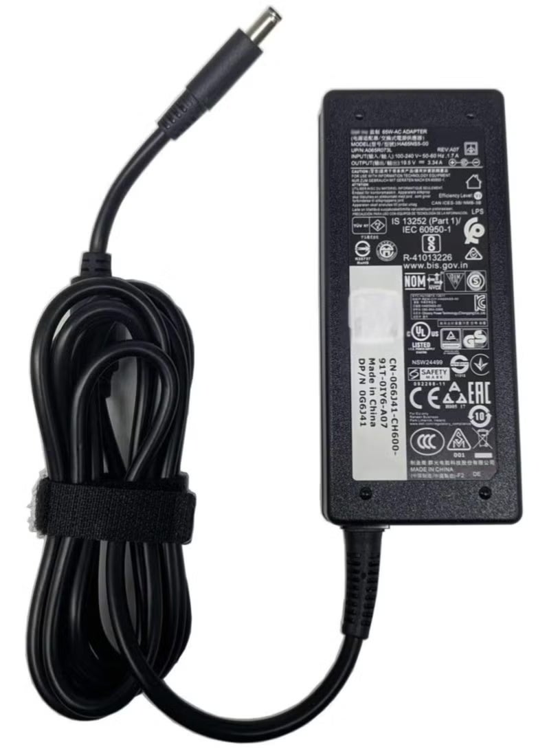 65W charger for Dell Latitude 3480  Inspiron 18 1810 Inspiron 15 7560 Inspiron 13 7348 XPS 12 13 Series Laptop Adapter
