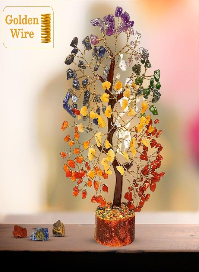 Real Crystal Seven Chakra Healing Tree Kit with 7 Chakra Bracelet and 2 Pendant Necklace - Gemstones Money Bonsai Tree Decor for Spiritual Good Luck Gift, Birthday Gift for Women, Men, Home, Office - Image 5
