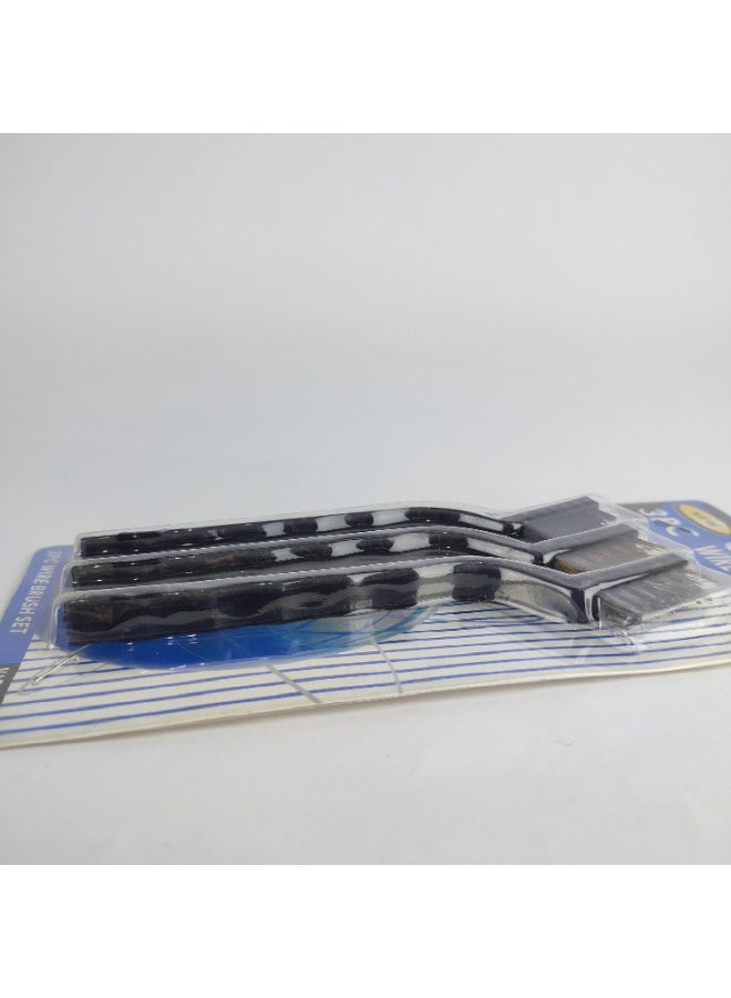 Set of 3 Small Cleaning Brushes for Corners & Tight Spaces - Image 3