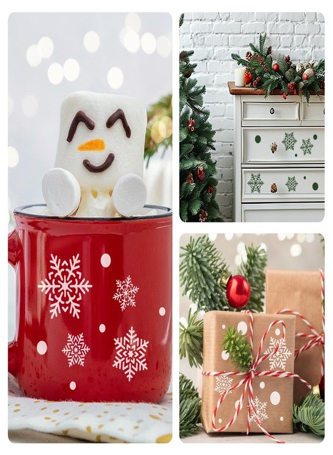 CODOHI 9 Pcs Large Snowflake Stencils for Window, Snow Flake Templates for Glass Large Snowflake Window Decorations Xmas Stencils Winter Decor for Painting on Wood Wall Card (Style 2) - Image 3