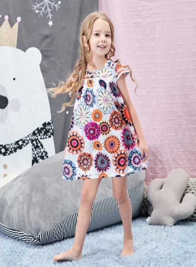 Hipea Toddler Baby Girl Clothes Bohemian Sleeveless Flower Princess Floral Formal Kids Summer Dress Skirt(2-3T) - Image 2