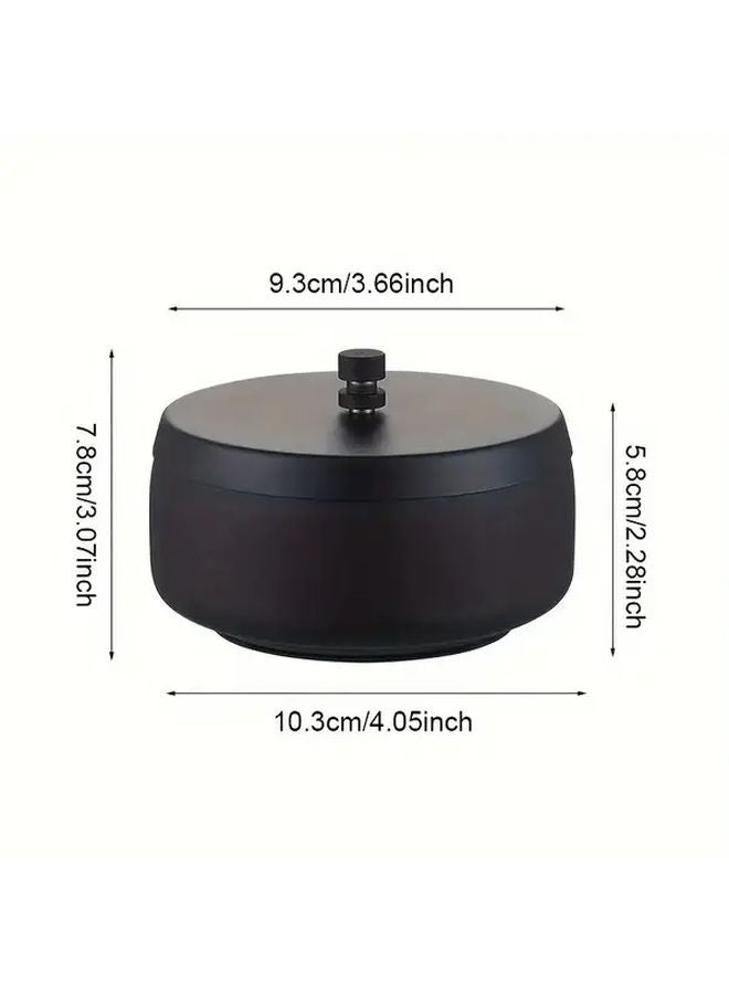 Stainless Steel Ashtray With Lid Silvery Smoking Accessory For Home Office Bar - Image 4