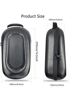 Y&D Suitable for Oculus Quest 2 and All-in-One VR Headset Hard Storage Case, Fits Accessories Large Space Cover Bag, Home Storage(Black)  - Image 4
