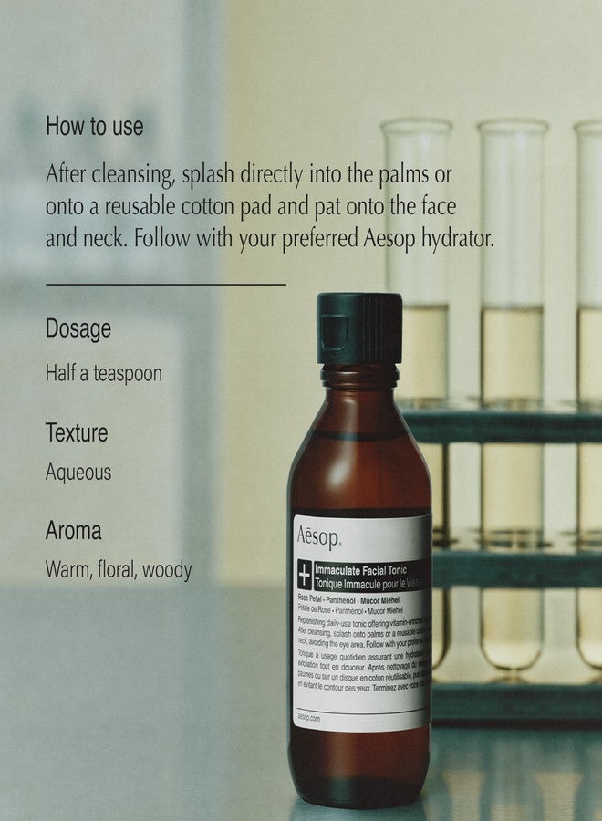 Aesop Immaculate Facial Tonic | Vitamin-Rich, Hyrdating Gentle Exfoliant | for Refined Skin Texture | 3.3 fl oz - Image 2