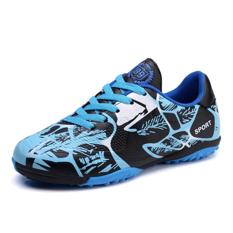 Unisex Soccer Cleats Low Top Leather Football Boots 163 red (spike)  - Image 2
